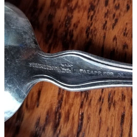 3 Duchess By Whiting Sterling Silver Teaspoons 5 7/8" Monogrammed - Picture 10 of 16